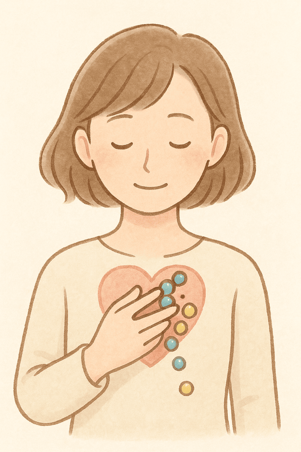 心のビーズをとるワーク